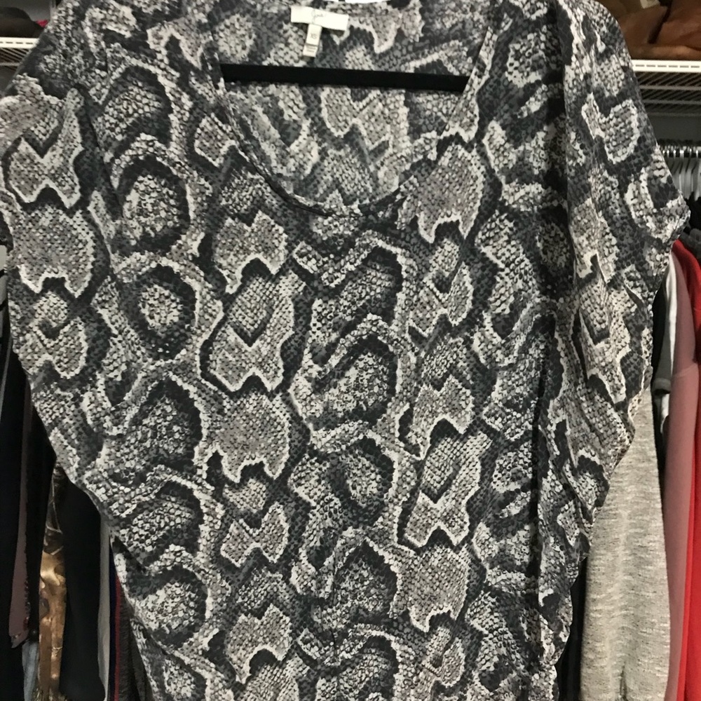 Snakeskin oversized Joie blouse